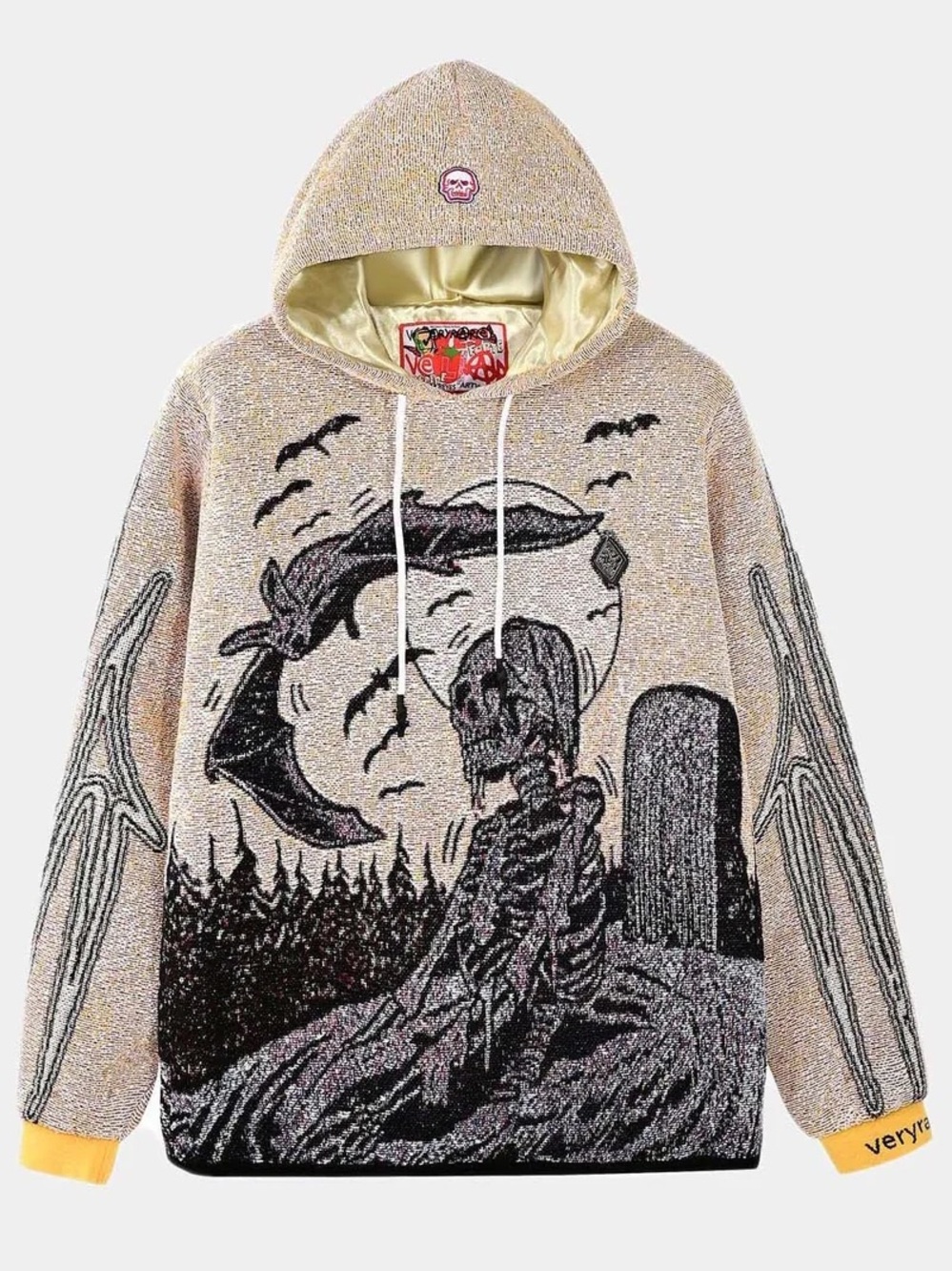 Veryrare Grave/Moon tapestry hoodie Sz m
